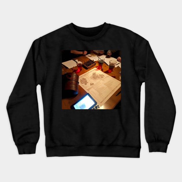 Dungeons and Dragons Friends Crewneck Sweatshirt by AICreateWorlds